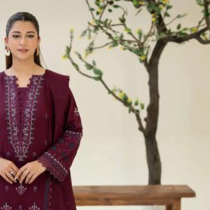 Johra 3pc Embroidered Karandi